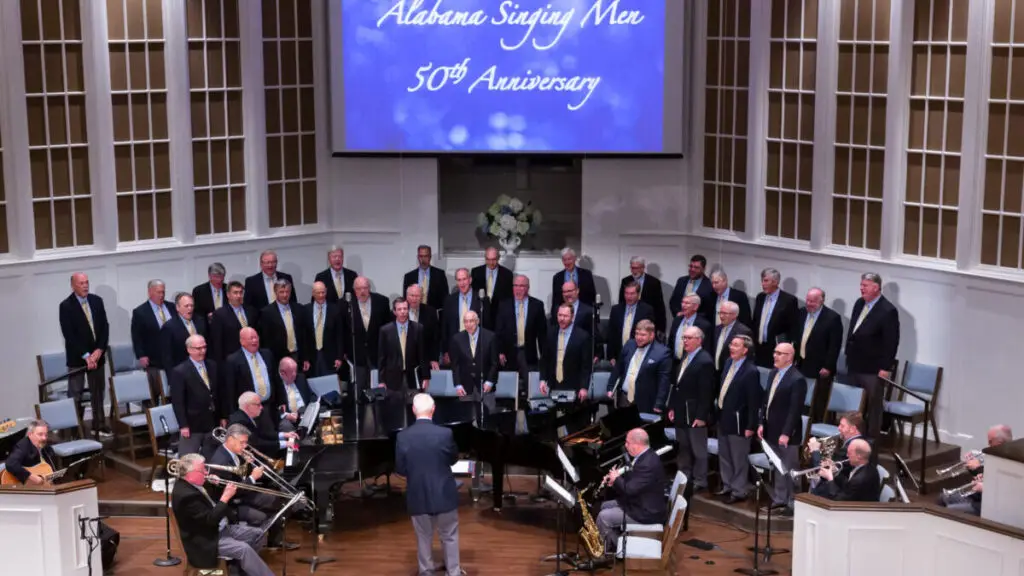 Alabama Singing Men performing at First Baptist Church Birmingham